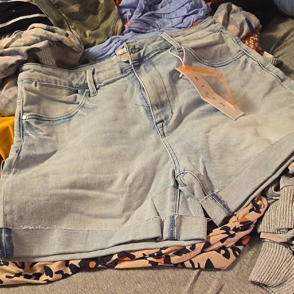 Light Blue Denim Women's Shorts